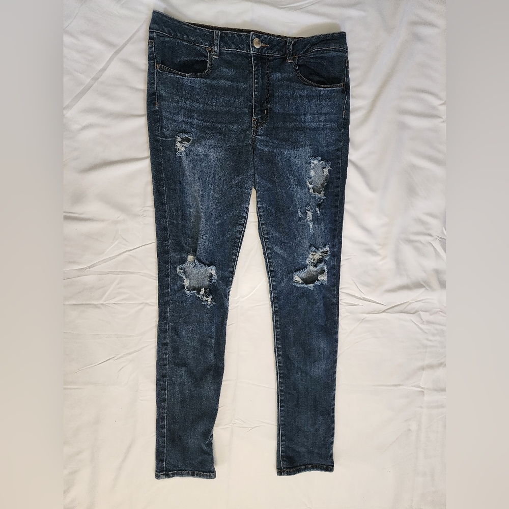 American Eagle ripped jeggings